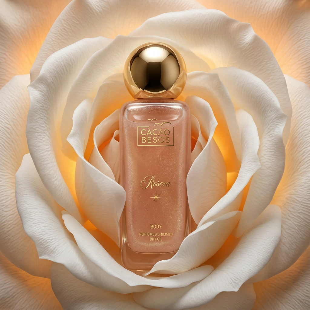 Rosera Парфюмно сухо олио за тяло със сияен ефект